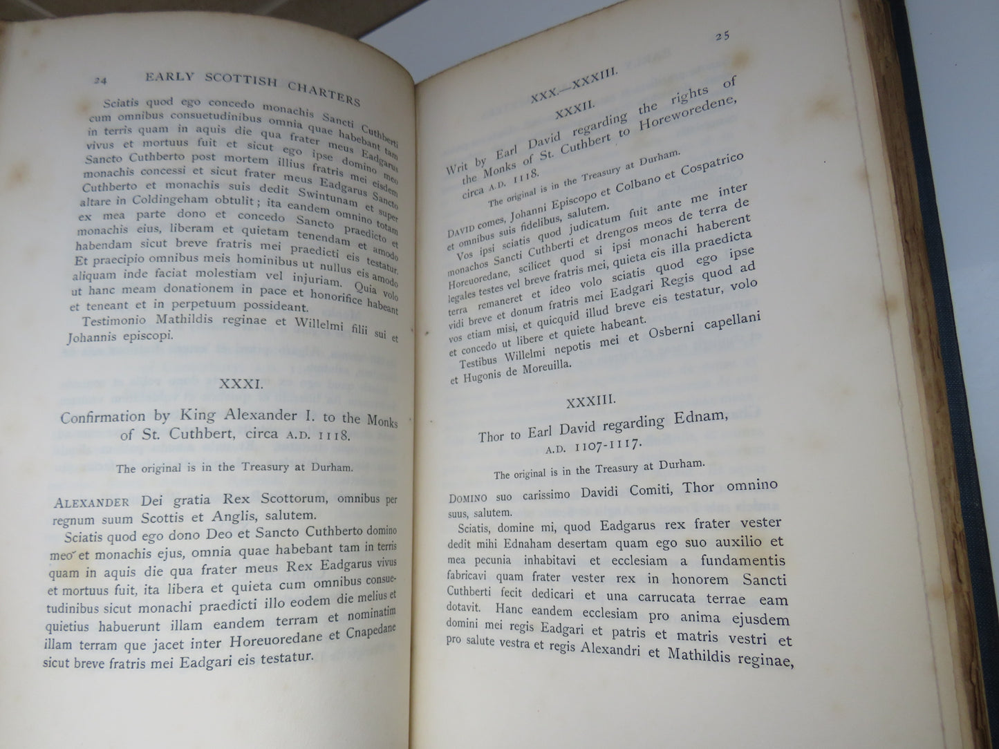 Early Scottish Charters Prior To A.D. 1153 By Sir Archibald C. Lawrie 1905