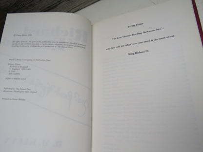 Richard of England By D.M. Kleyn 1990 book image 4