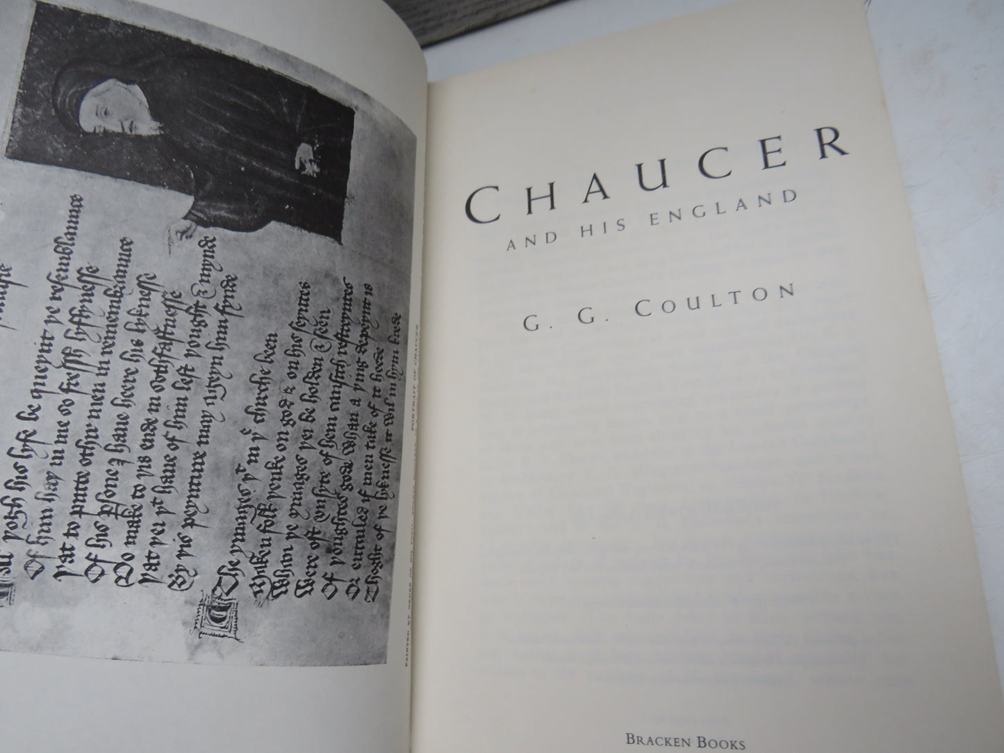 Chaucer and His England By G.G. Coulton 1993