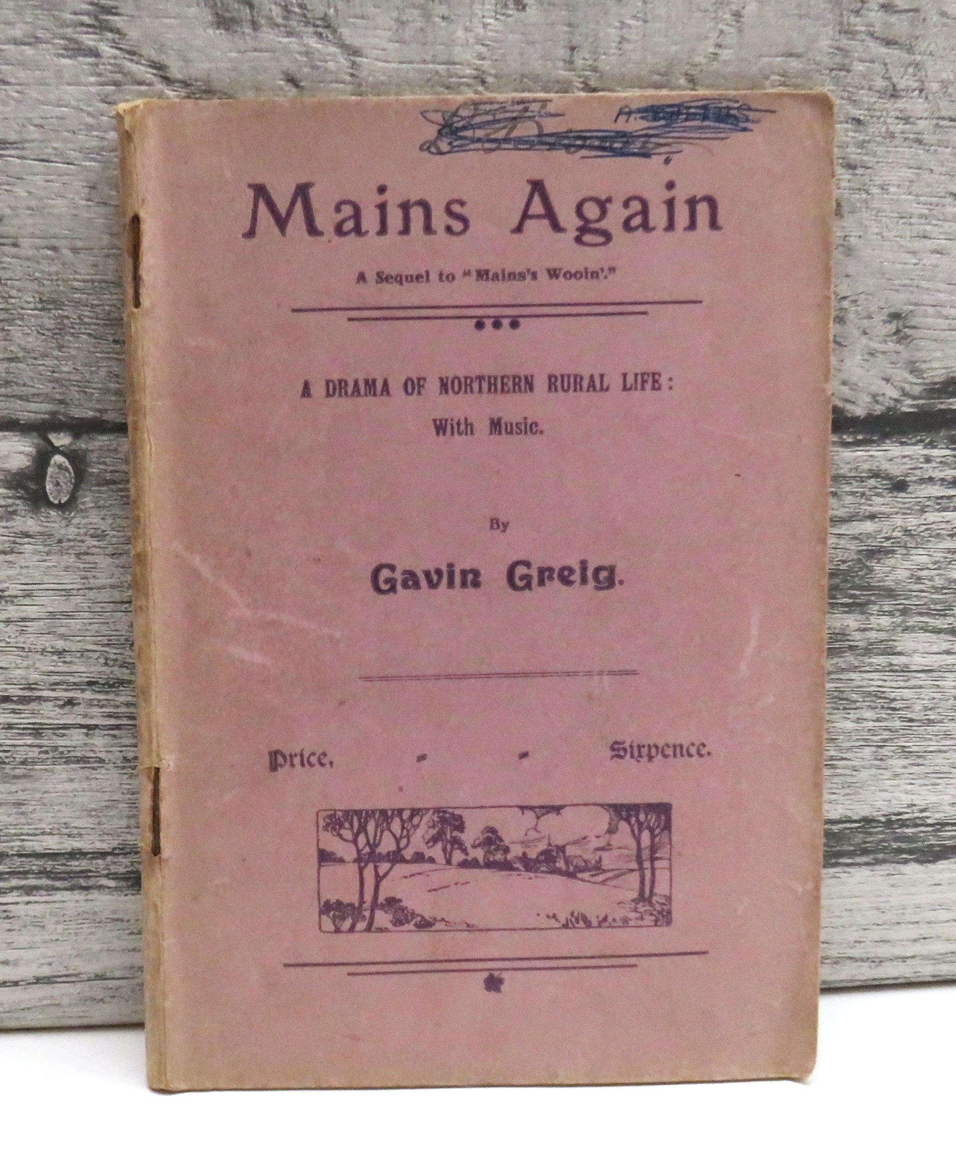 Mains Again A Sequel To 'Mains's Wooin' A Drama of Northern Rural Life With Music By Gavin Greig (Vintage Drama) book cover