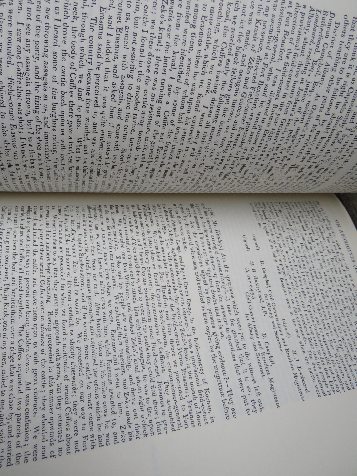 Report from the Select Committee on Aborigines (British Settlements) with the Minutes of Evidence, Appendix and Index, Imperial Blue Book, Facsimile Reprint 1966, Volume I part I