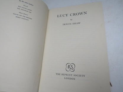 Lucy Crown By Irwin Shaw 1958 book image 3