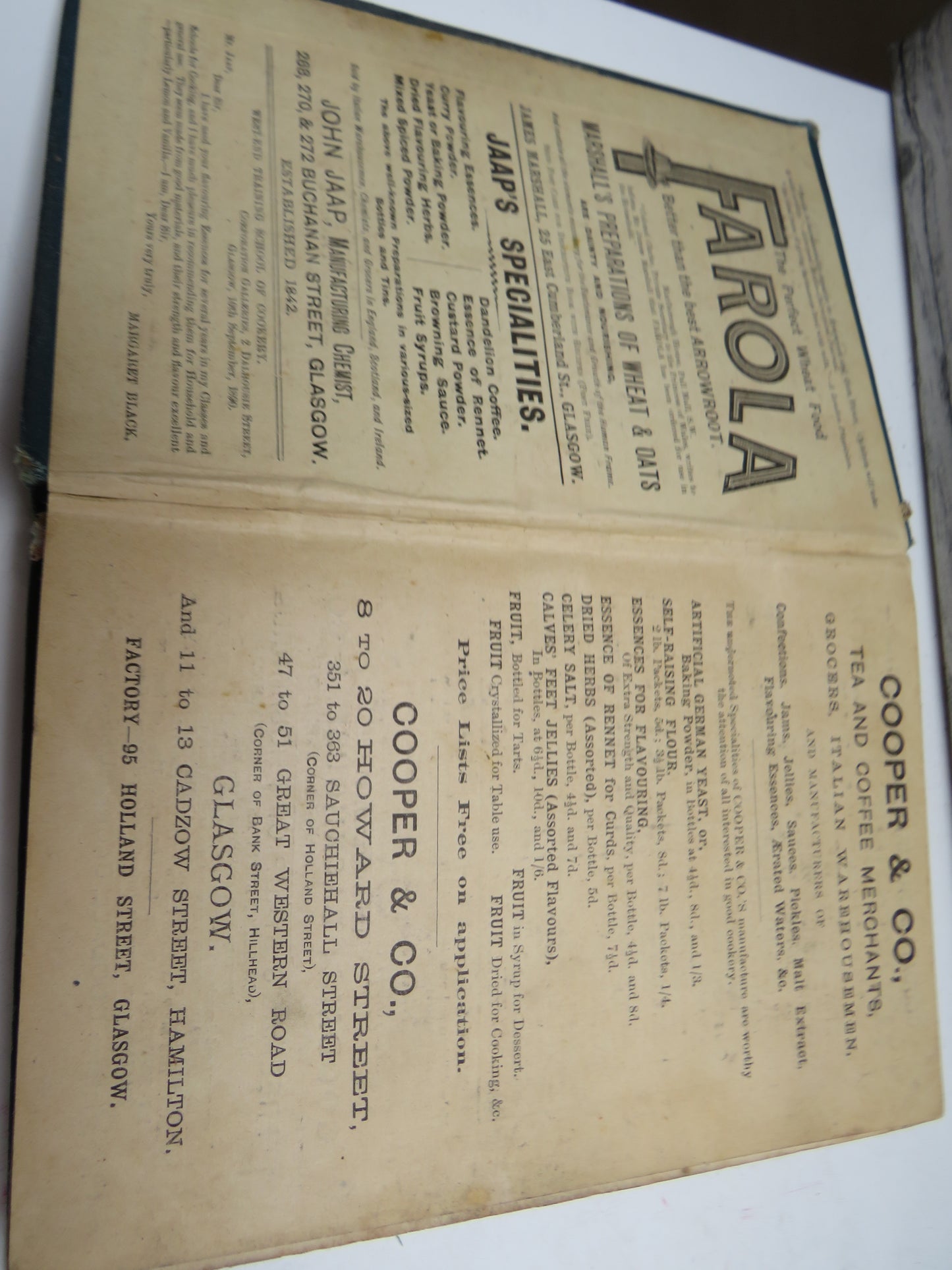 Choice Cookery "La Bonne Cuisine" A Selection of High-Class and Household Cookery Recipes By Mrs. Black F.E.I.S