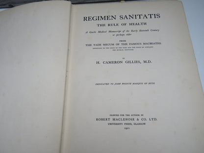 Regimen Sanitatis, The Rule of Health, A Gaelic Medical Manuscript of the Early 16th Century of perh book image 3