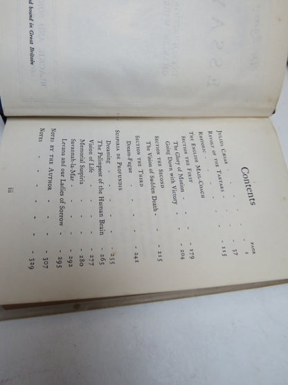 De Quincey Essays Introduction By Charles Whibley (Vintage Literature) book image 4
