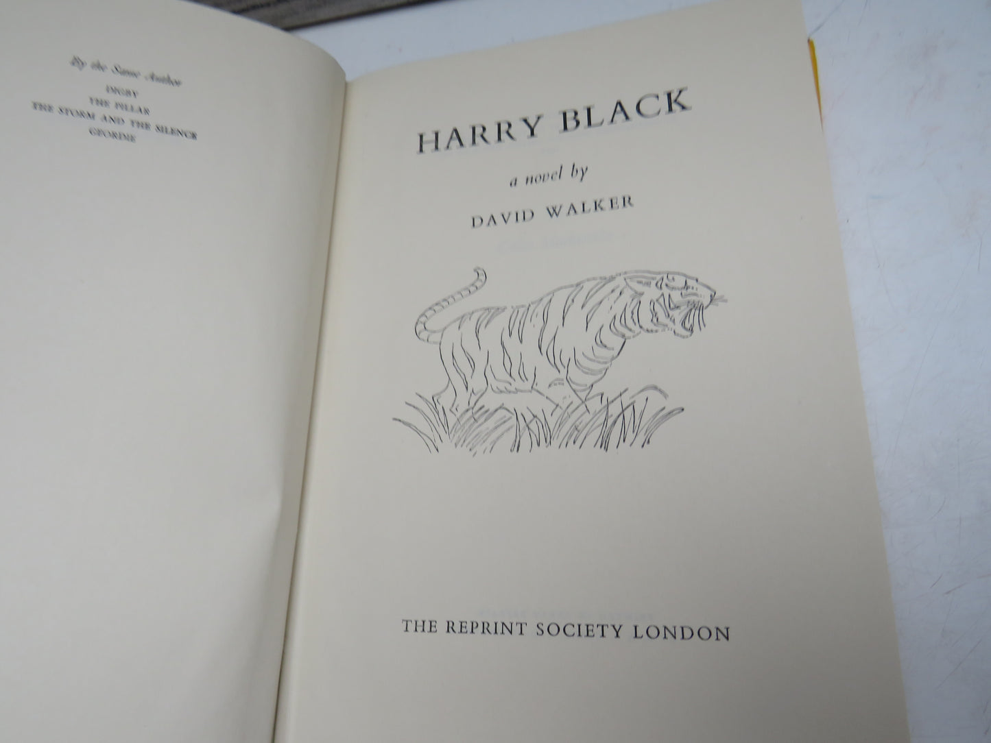 Harry Black A Novel By David Walker 1958
