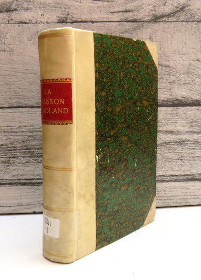 La Chanson De Roland By Joseph Bedier Antique French Book (Antique Literature Book) book front cover