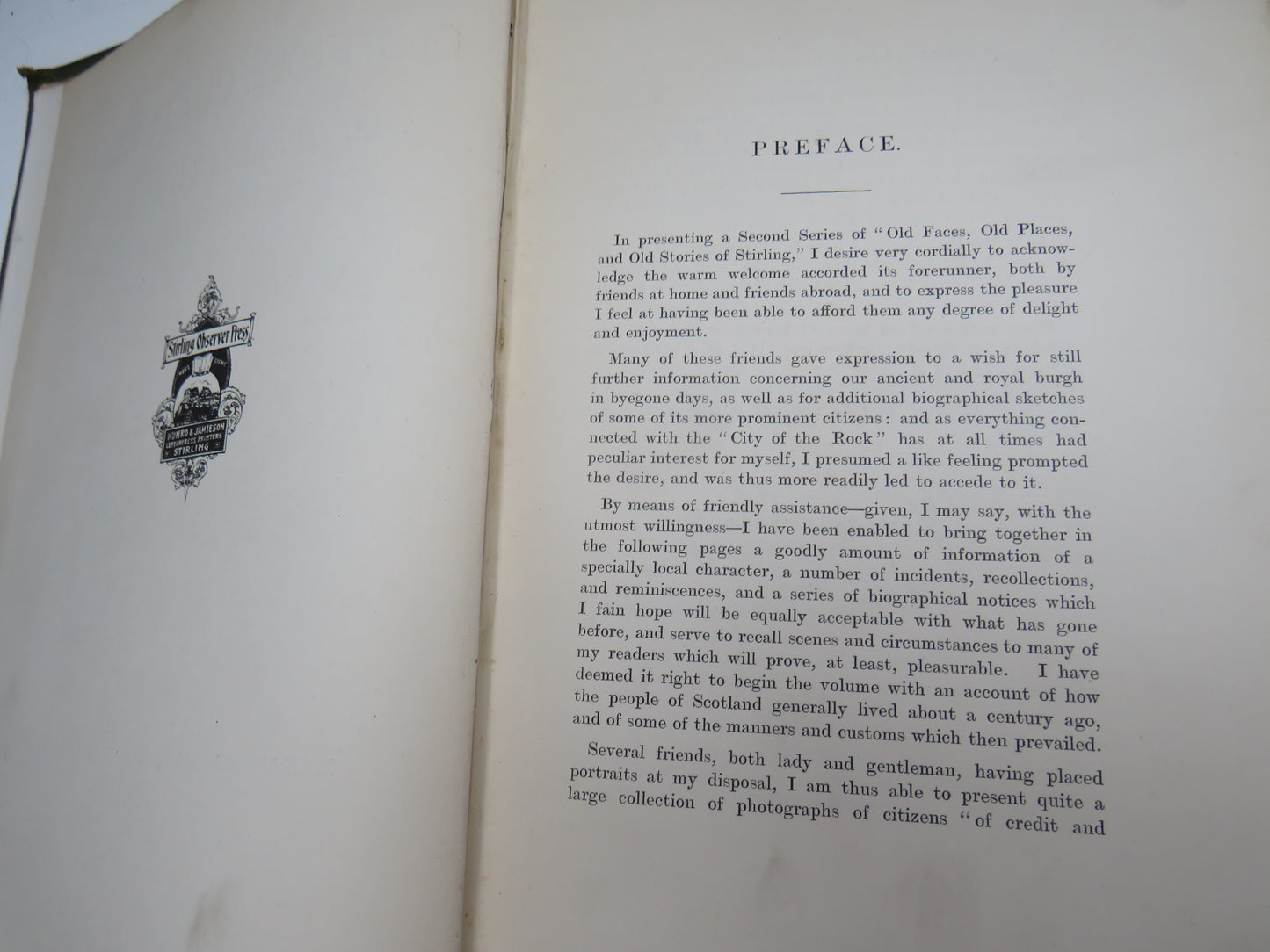 Old Faces, Old Places and Old Stories of Stirling By William Drysdale 1899