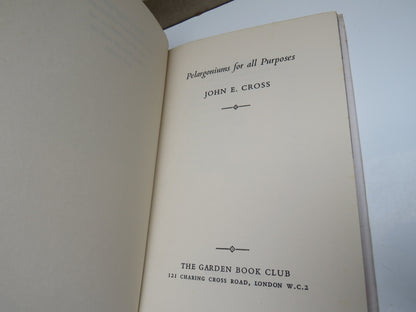Pelargoniums For All Purposes By John E. Cross 1965 book image 3