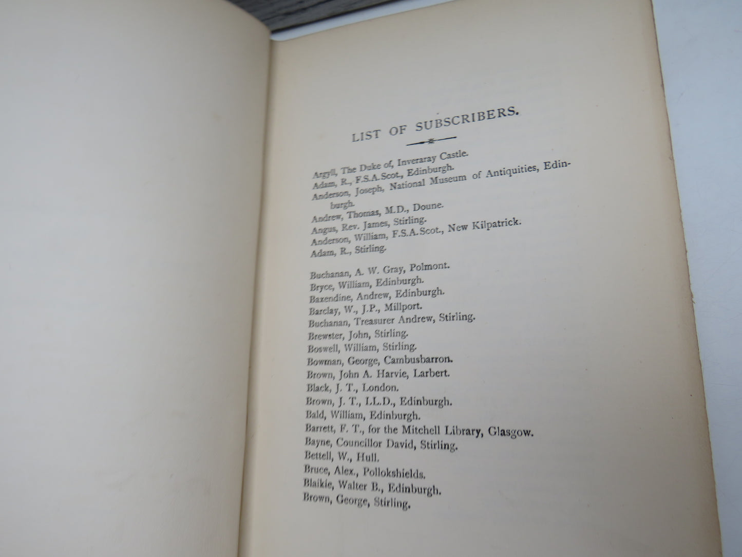 Landmarks of Old Stirling By James Ronald 1899