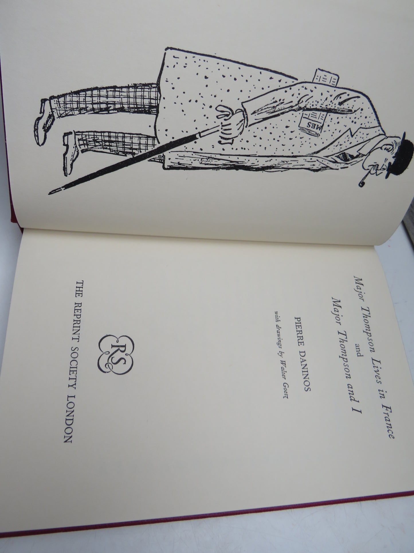 Major Thompson Lives In France and Major Thompson and I by Pierre Daninos 1959