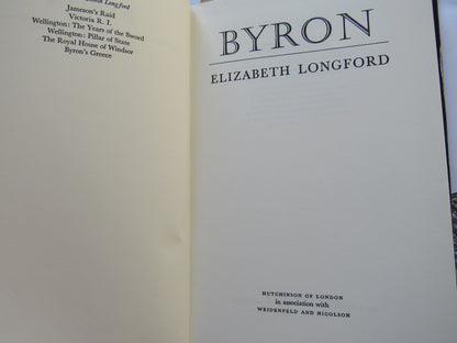 Byron By Elizabeth Longford 1976 book image 4