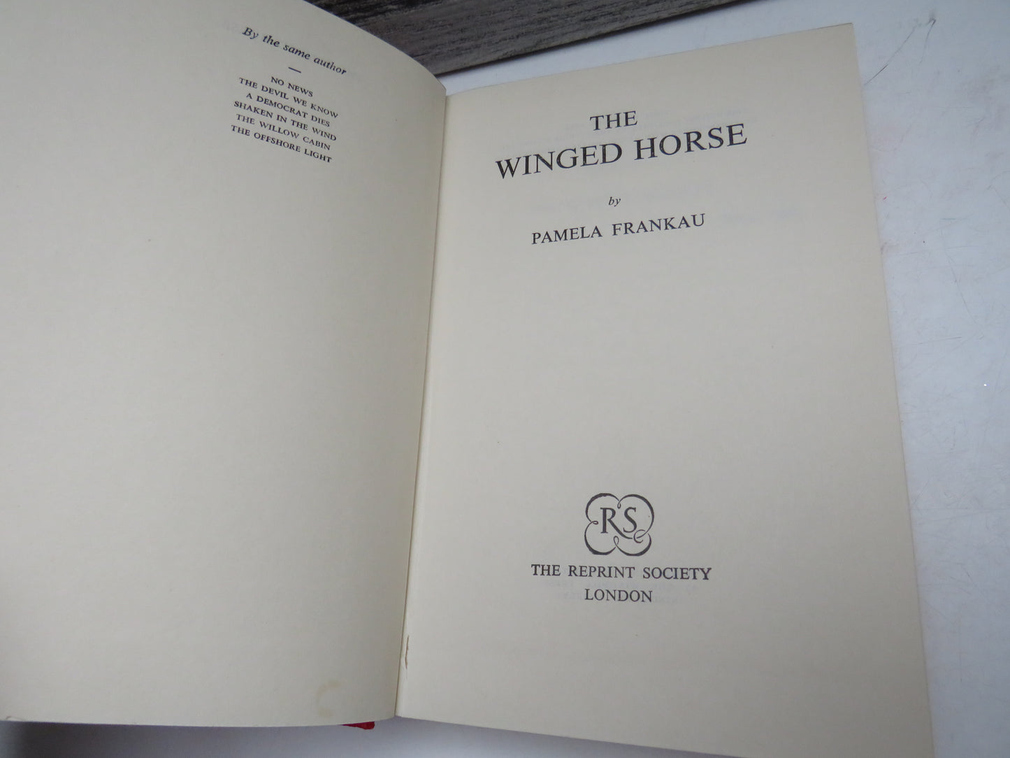 The Winged Horse By Pamela Frankau 1954