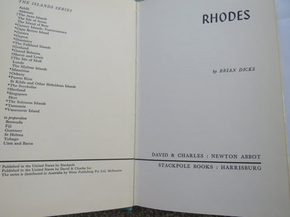 Rhodes By Brian Dicks 1974 book image 3