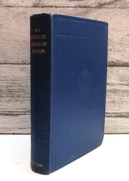 The Poetical Works of John Milton Edited After The Original Texts by H.C. Beeching 1952 (Vintage Poe book front cover