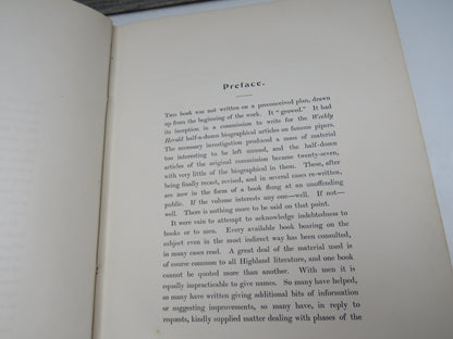 The Highland Bagpipe Its History, Literature and Music By W. L. Manson 1901