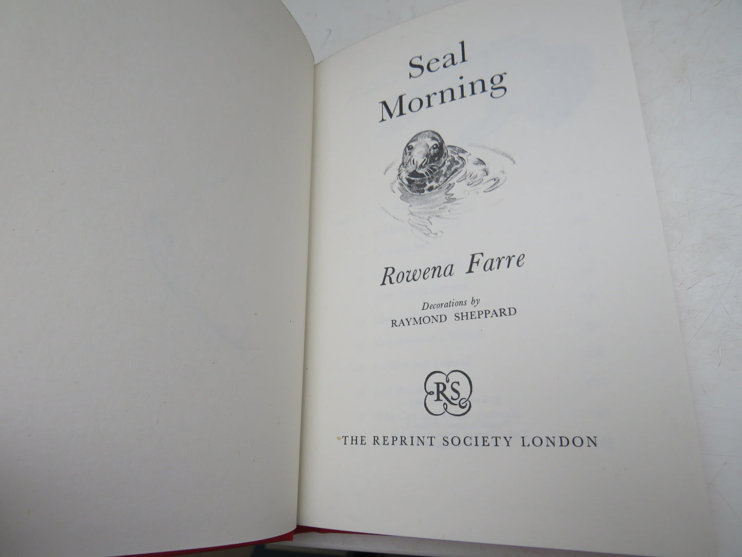 Seal Morning By Rowena Farre 1959