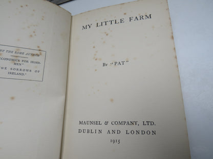 My Little Farm by "Pat" 1915 book image 4