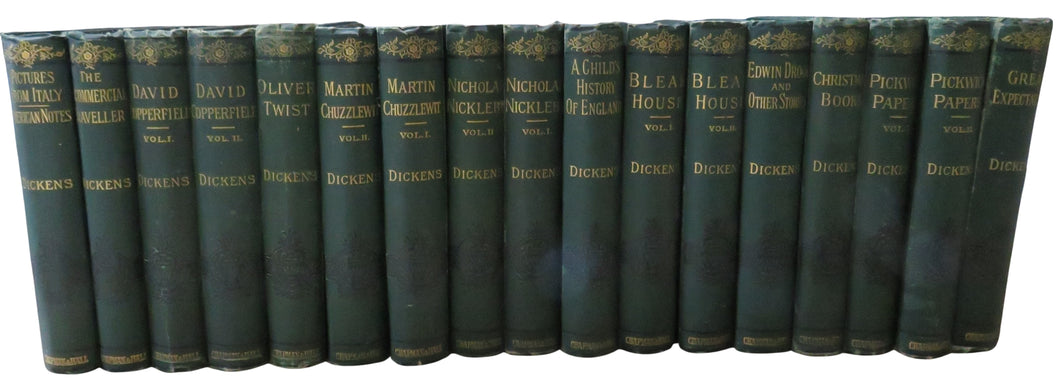 Collection of 17 19thC Books By Charles Dickens Inc David Copperfield, Oliver Twist