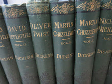 Load image into Gallery viewer, Collection of 17 19thC Books By Charles Dickens Inc David Copperfield, Oliver Twist
