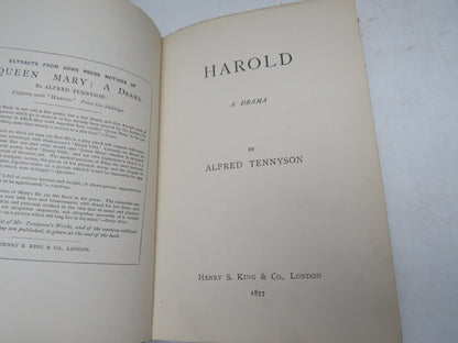Harold A Drama By Alfred Tennyson 1877 book image 4