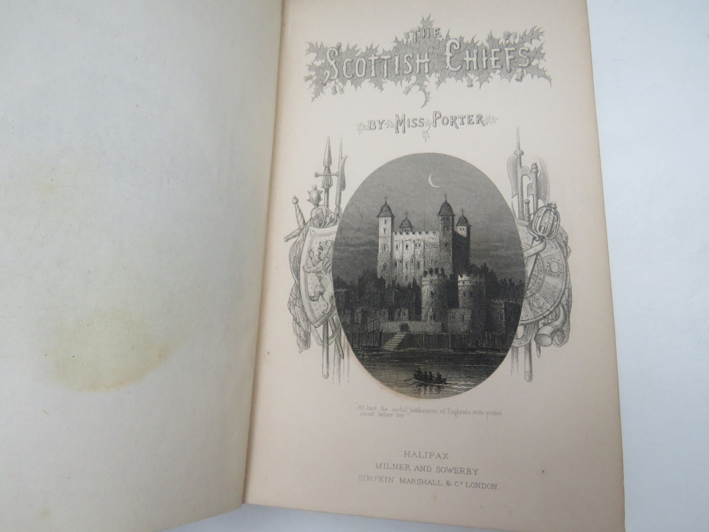 The Scottish Chiefs By Miss Jane Porter Illustrated