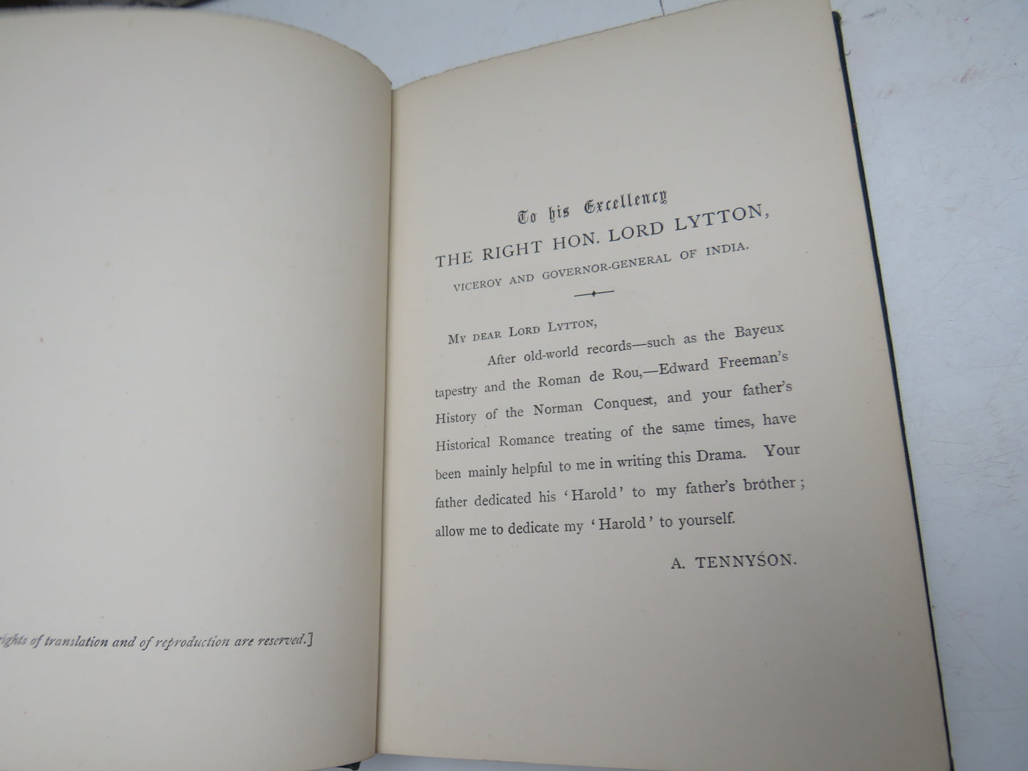 Harold A Drama By Alfred Tennyson 1877