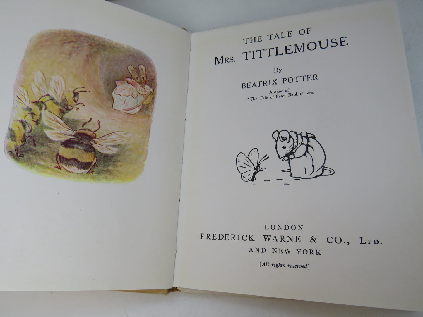 The Tale of Mrs. Tittlemouse By Beatrix Potter Vintage Children's Book