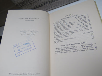 Happy Hunting Ground, Publications of the Texas Folklore Society Number IV, edited by J. Frank Dobie book image 5