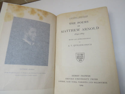 The Poems of Matthew Arnold 1840-1867 Intro By A.T. Quiller-Couch 1909 book image 5