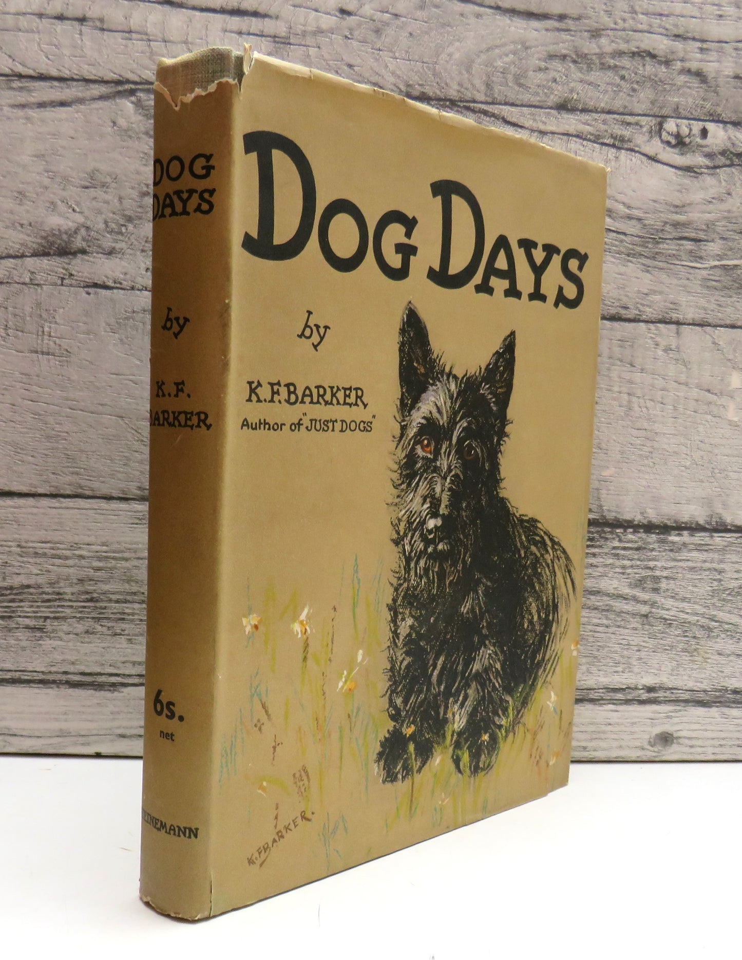 Dog Days With Drawings In Colour and Black and White By K.F. Barker 1938 (Vintage Art Book) book cover