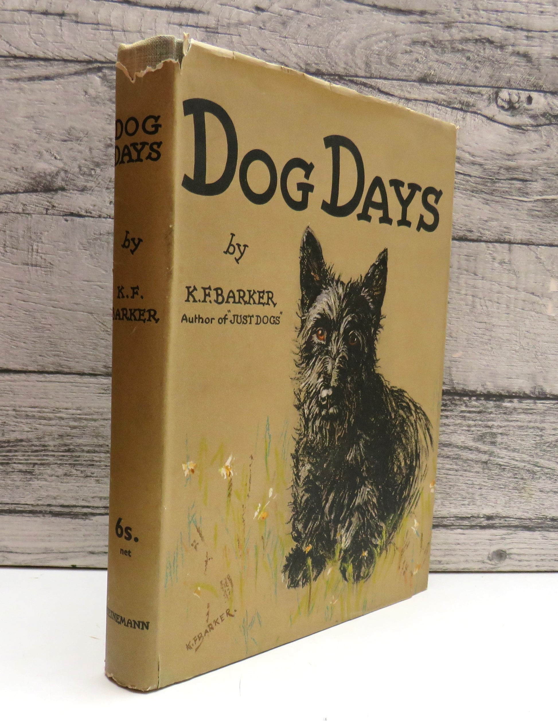 Dog Days With Drawings In Colour and Black and White By K.F. Barker 1938 (Vintage Art Book) book cover