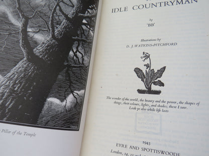 The Idle Countryman By 'BB' Illustrations By D. J. Watkins-Pitchford 1943 book image 4