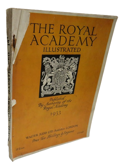 The Royal Academy Illustrated 1933 book front cover