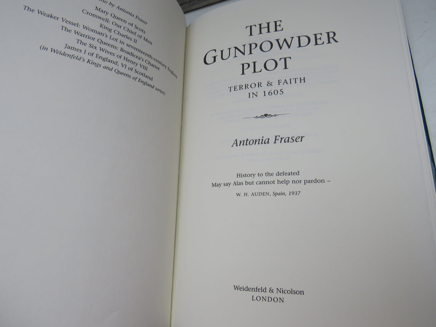 The Gunpowder Plot Terror & Faith In 1605 By Antonia Fraser