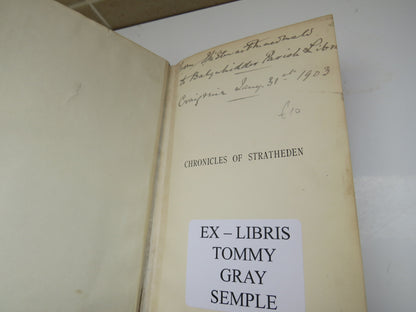 Chronicles of Stratheden A Highland Parish of To-Day By A Resident 1881 book image 4