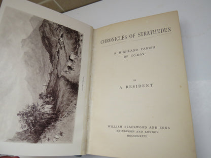 Chronicles of Stratheden A Highland Parish of To-Day By A Resident 1881 book image 5