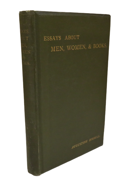 Essays About Men, Woman, and Books By Augustine Birrell 1894 book front cover