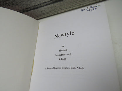 Newtyle A Planned Manufacturing Village By William Murdoch Duncan 1979 book image 3