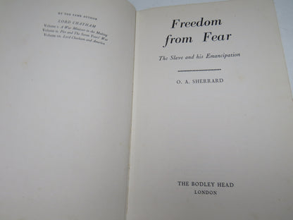 Freedom From Fear, The Salve and his Emancipation, by O. A. Sherrard, 1959 book image 5
