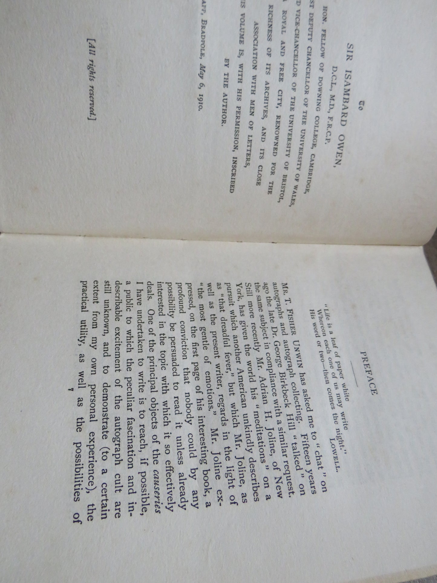 Chats On Autographs By A.M. Broadley 1910