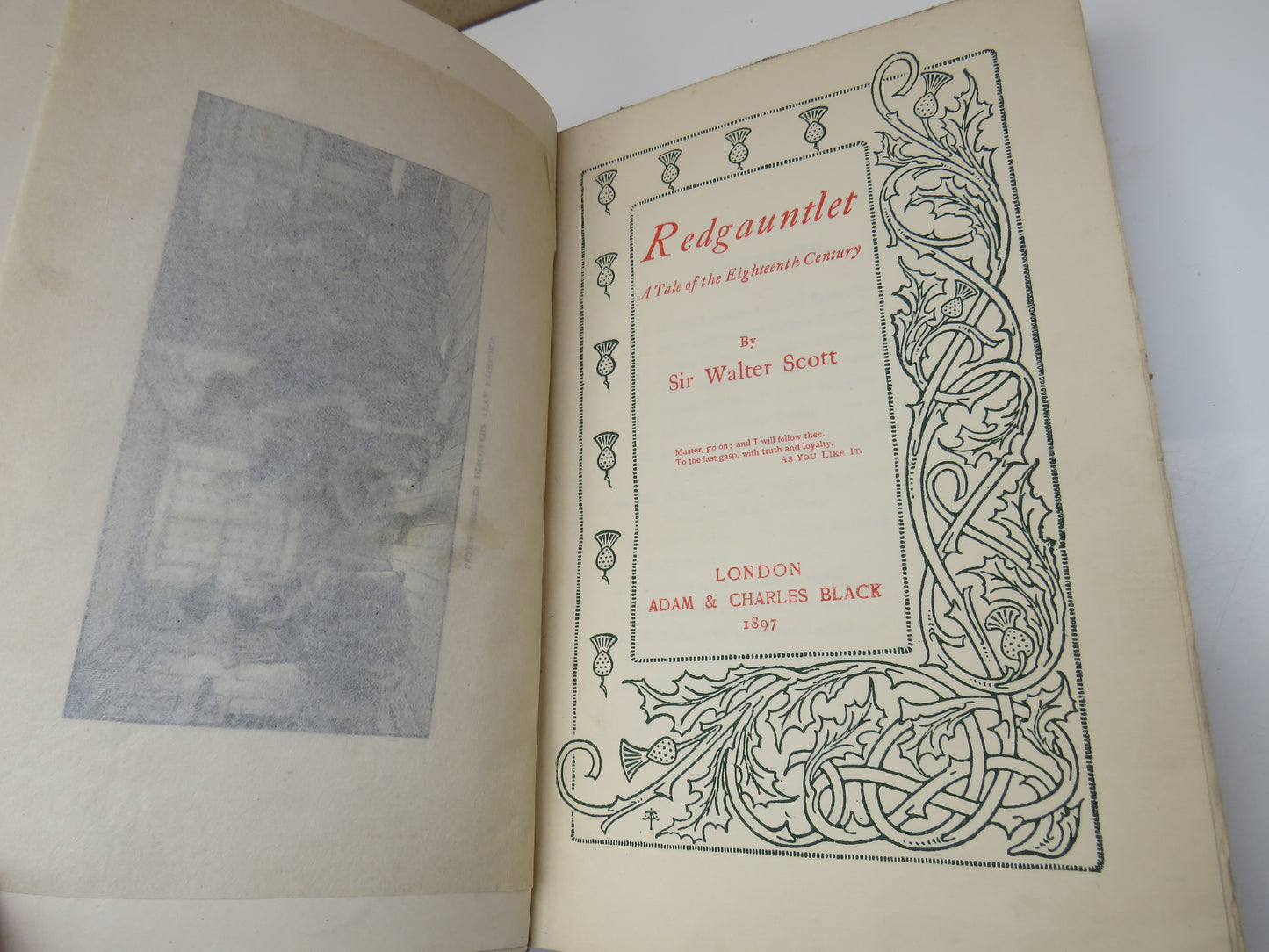 Redgauntlet A Tale of the Eighteenth Century By Sir Walter Scott 1897, Old Book