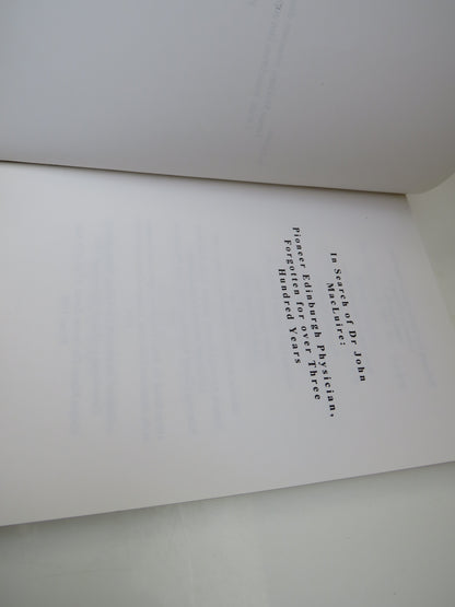 In Search of Dr John Makluire Pioneer Edinburgh Physician Forgotten For Over 300 Years By James F.Mc book image 4