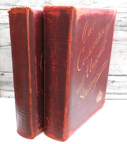 Our Conservative and Unionist Statesmen Volume I & II Large Heavy Books