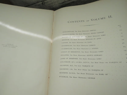 Our Conservative and Unionist Statesmen Volume I & II Large Heavy Books