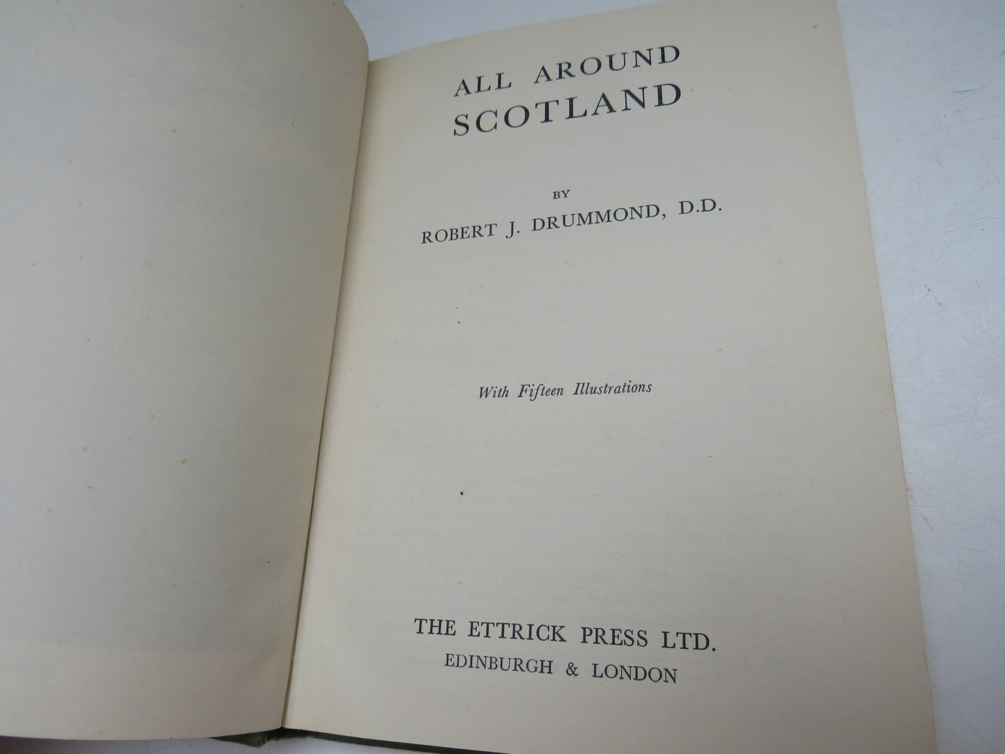 All Around Scotland By Robert J. Drummond 1947