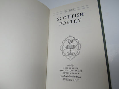 Scottish Poetry Number Three Edited By George Bruce Maurice Lindsay and Edwin Morgan 1968 book image 3