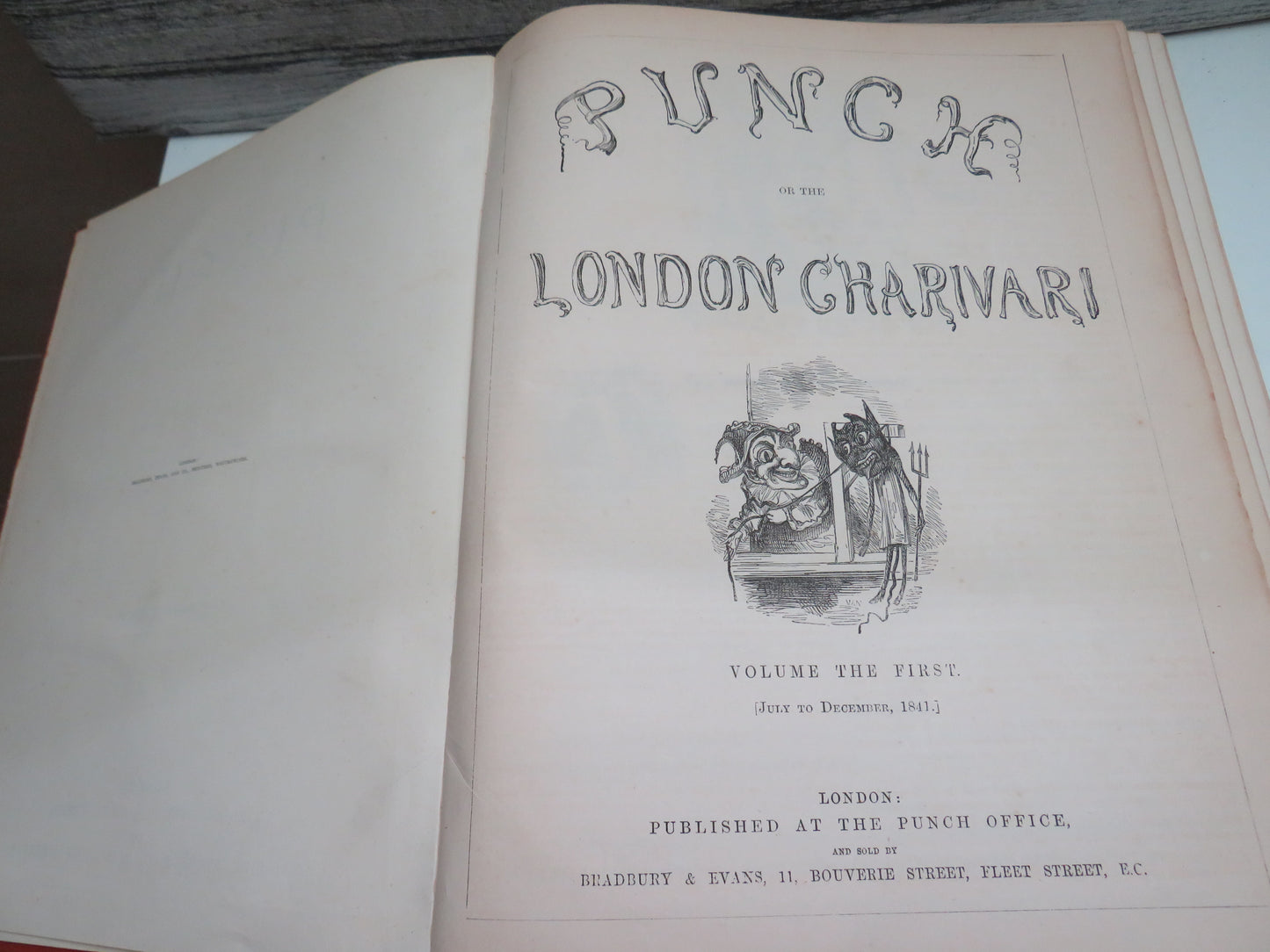 Punch Or The London Charivari Volume The First (July to December 1841)