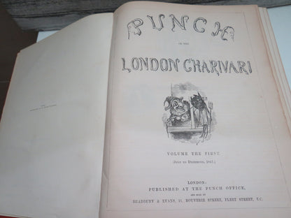 Punch Or The London Charivari Volume The First (July to December 1841)