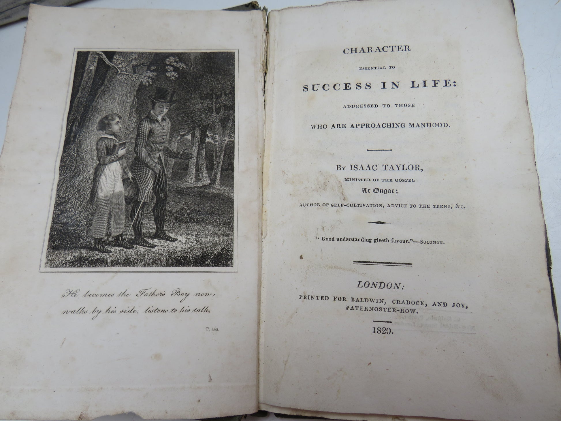 Character Essential To Success In Life: Addressed To Those Who Are Approaching Manhood By Isaac Taylor 1820 (Antique Self-Help Book) book 5